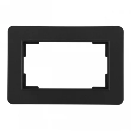 Рамка из поликарбоната для двойной розетки 502.16-double.black