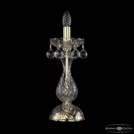 Настольная лампа хрустальная 1409L/1-35 G Bohemia Ivele Crystal
