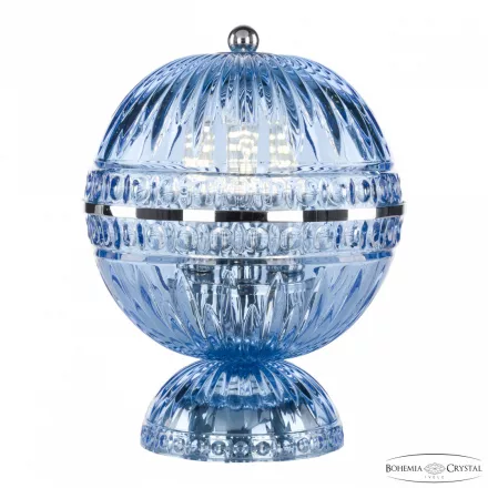 Настольная лампа хрустальная 5480L/17 Ni Aquamarine/M-1G Bohemia Ivele Crystal