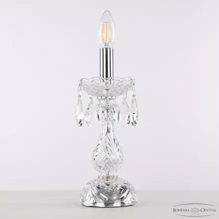 Настольная лампа хрустальная 101L/1-27 Ni Bohemia Ivele Crystal