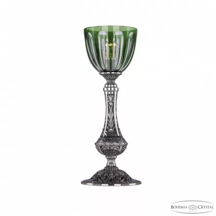 Настольная лампа с хрусталем 71100L/15 NB P1 Clear-Green/H-1H Bohemia Ivele Crystal